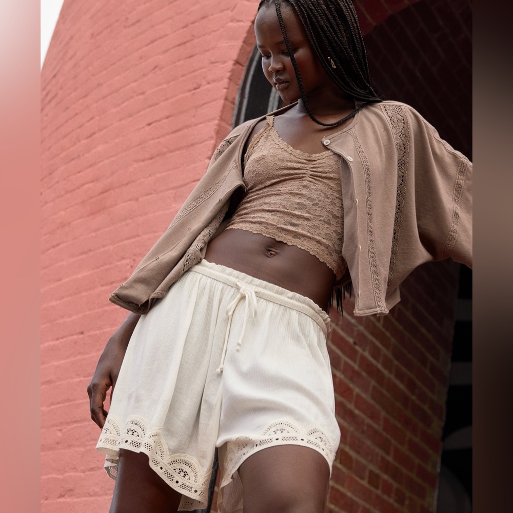 Aerie•Off-Duty Gauze Boxer•Size S•NWT